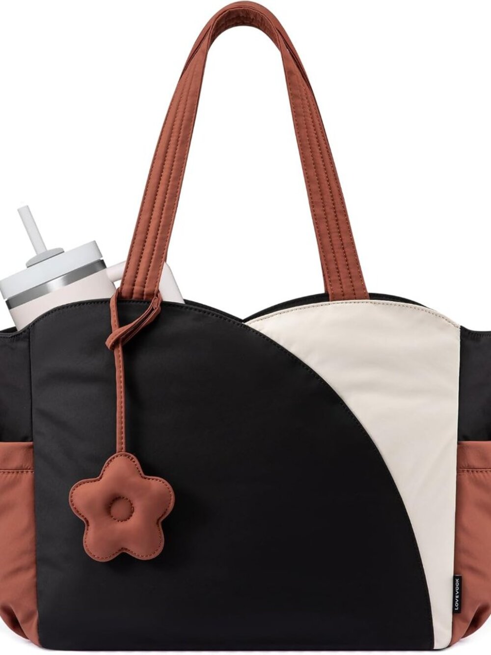 Tote Bag for Women, Puffer Work Bags with Zipper for Daily Travel College, Teach